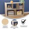 Flash Furniture Bright Beginnings Commercial Grade 5 Section Modular WoodenClassroom Open StorageUnit, Safe, Kid Friendly Design, Natural MK-KE23940-GG - alternate 7